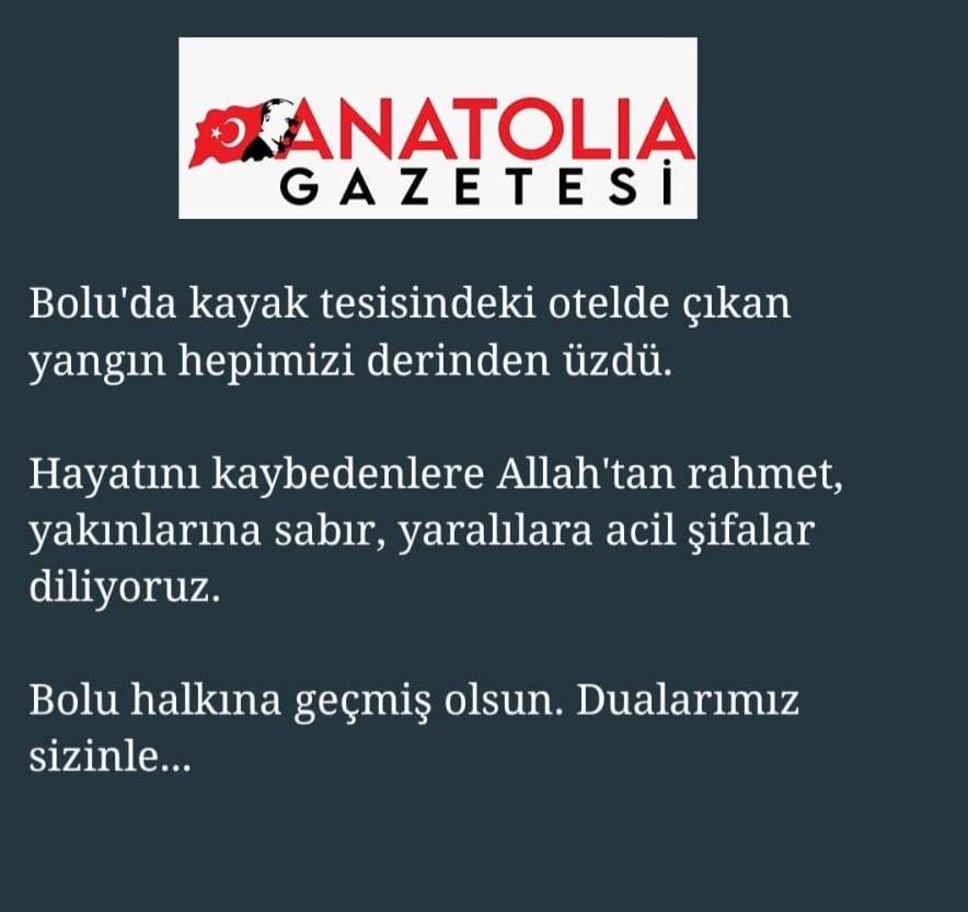 Bolu Kayak Tesisinde Yangın!